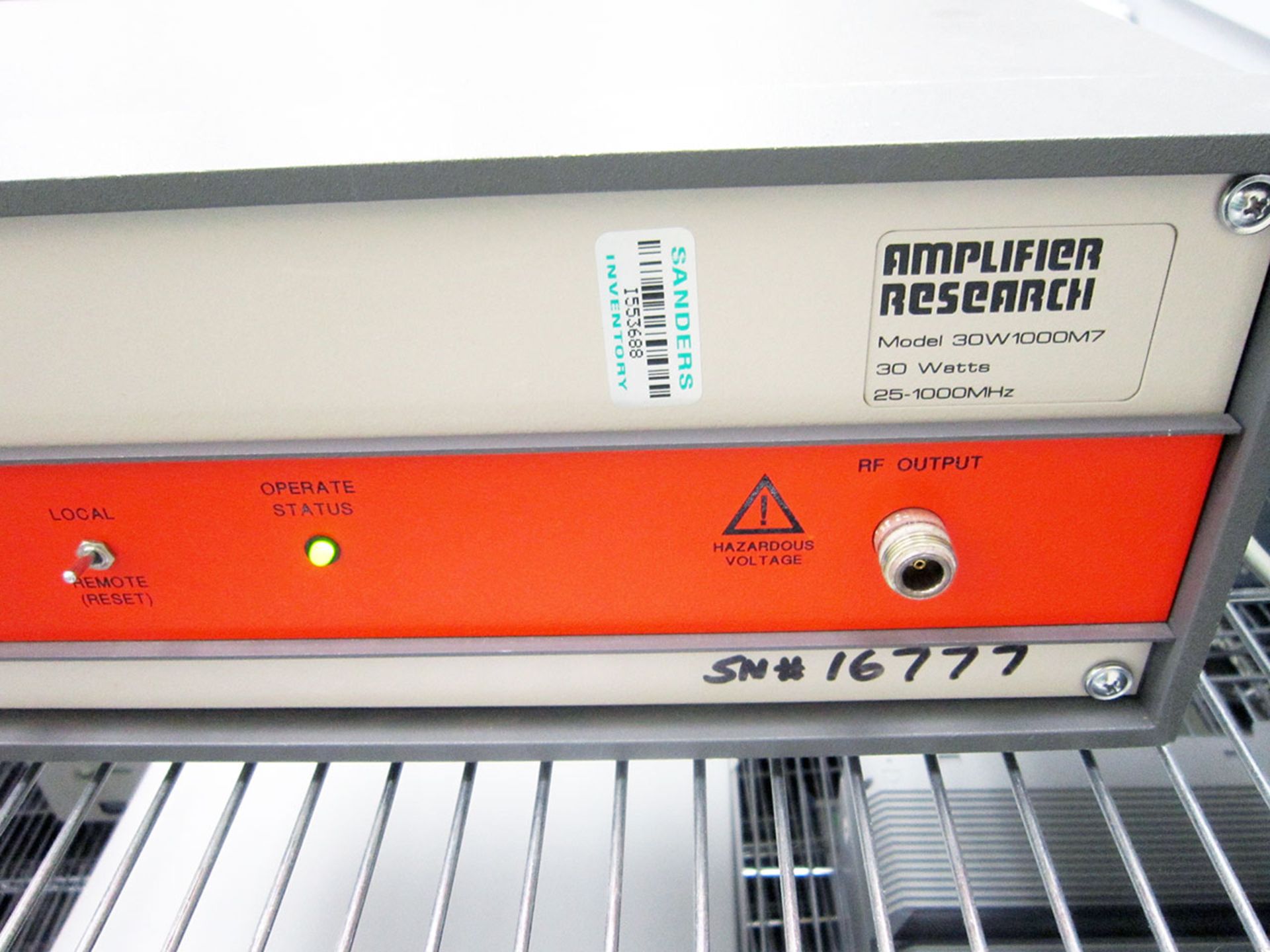 Amplifier Research 30W1000M7 30W 25-1000MHz Broadband Amplifier - Image 3 of 4