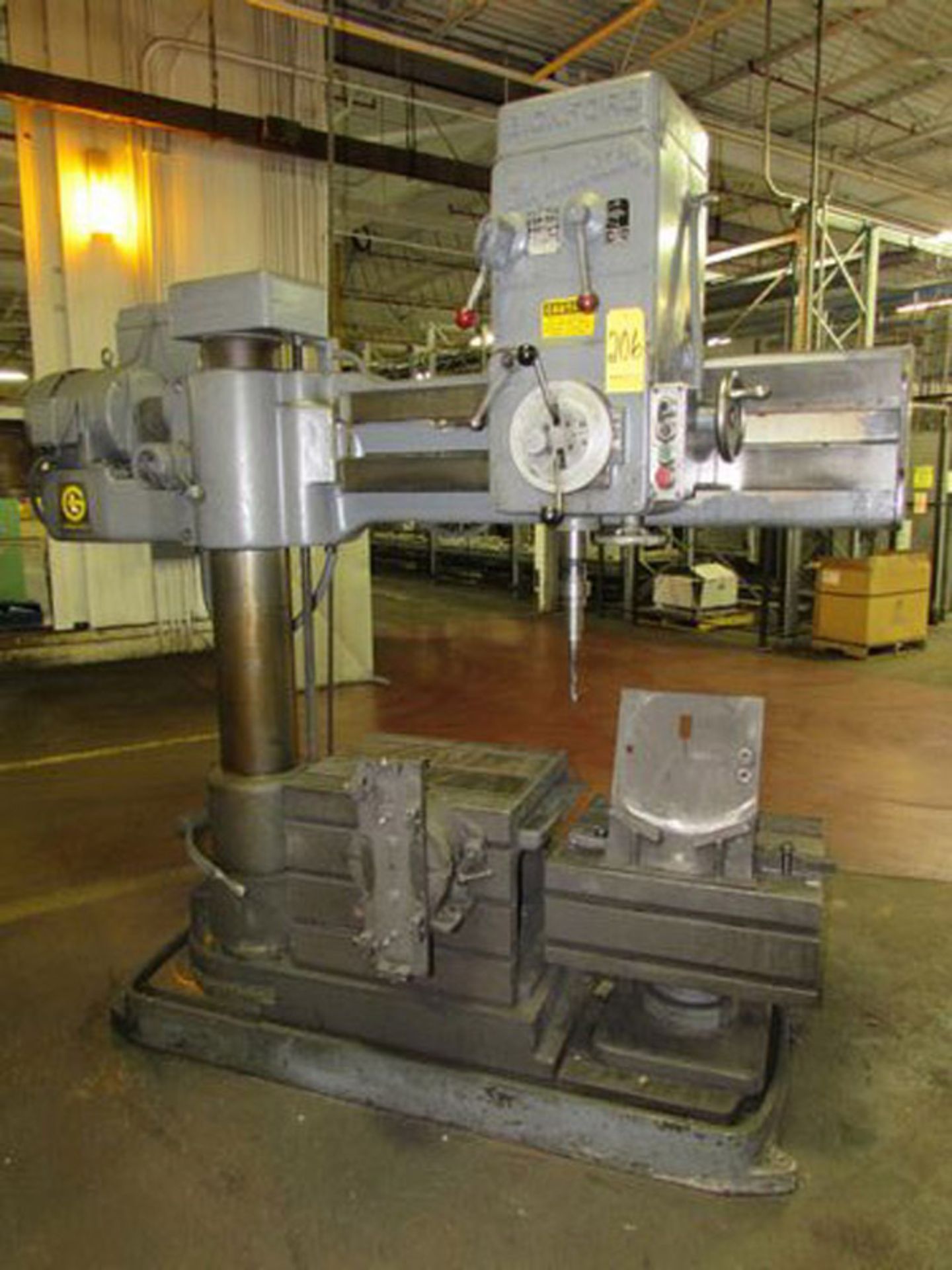 Giddings & Lewis Bickford 2R Chipmaster Radial Arm Drill, S/N 2R10, 4’ x 9'', 48- 1.200 RPM, Power