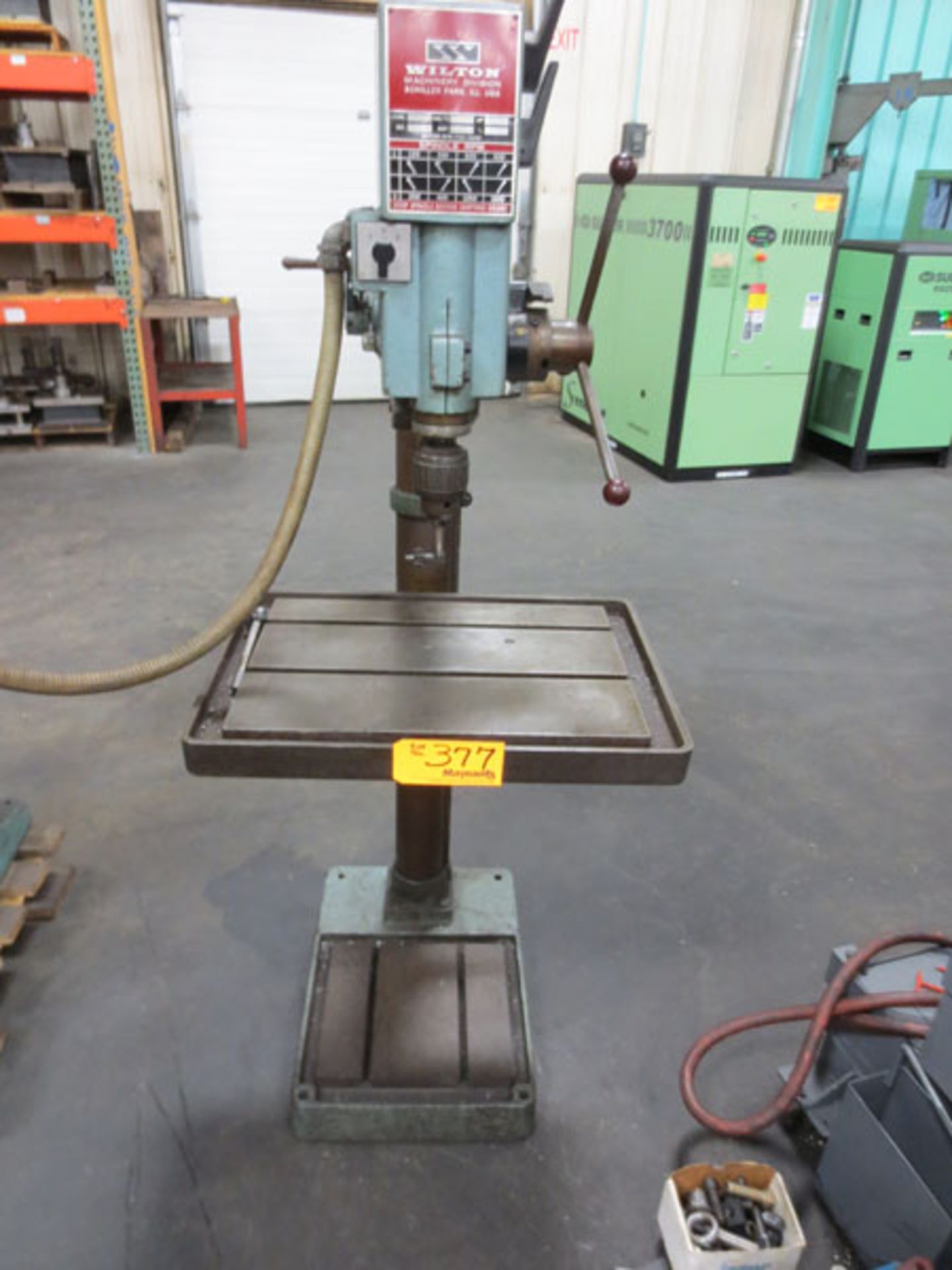 Wilton Drill Press Type 20606, # 51092, 220 V, 9 1/2 Swing, 20 x 15" Bed