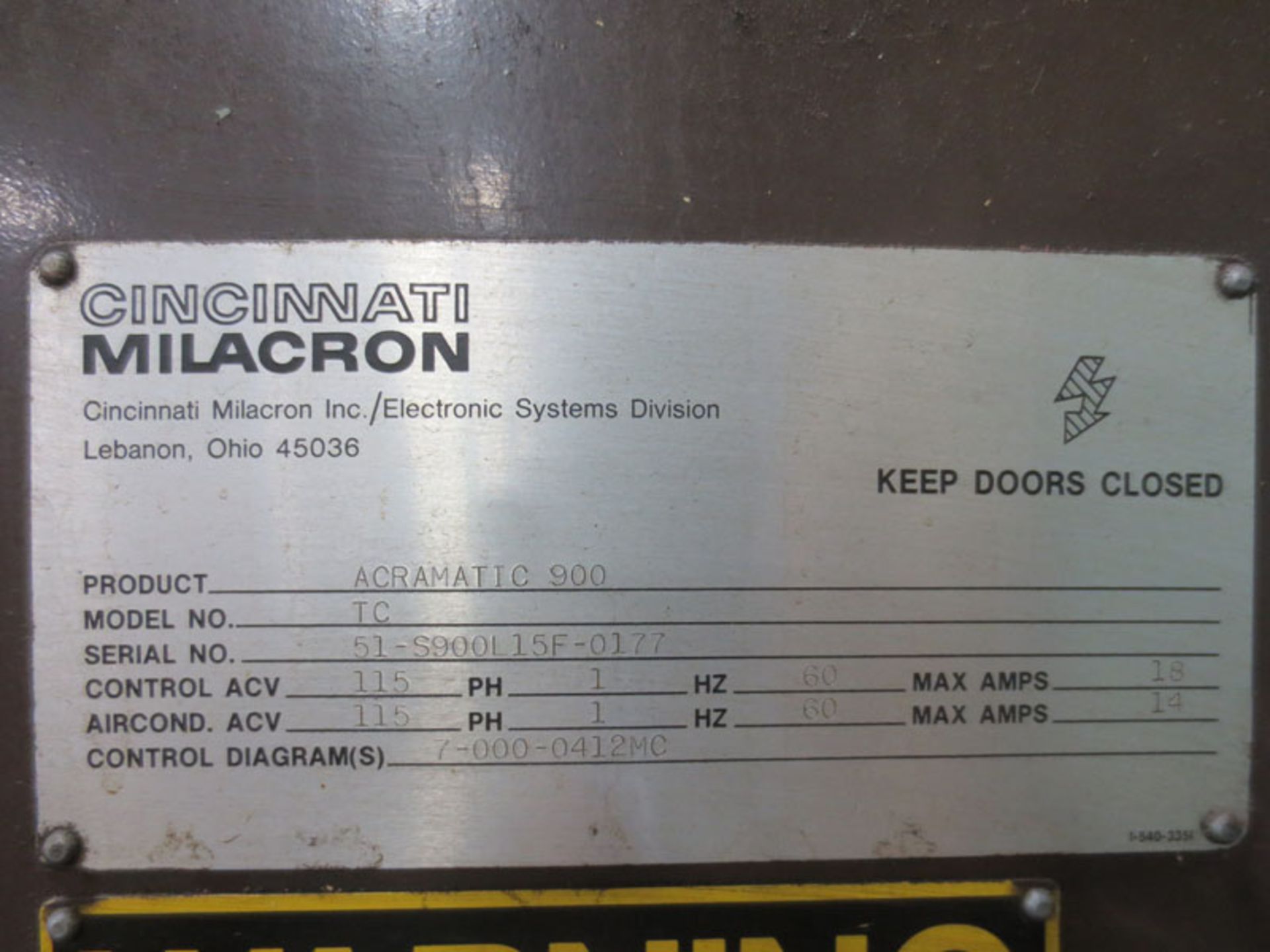 Cincinnati Milacron 18x80 Cinturn, CNC Universal turning center, s/n 5305U18-80-029, with - Image 13 of 13