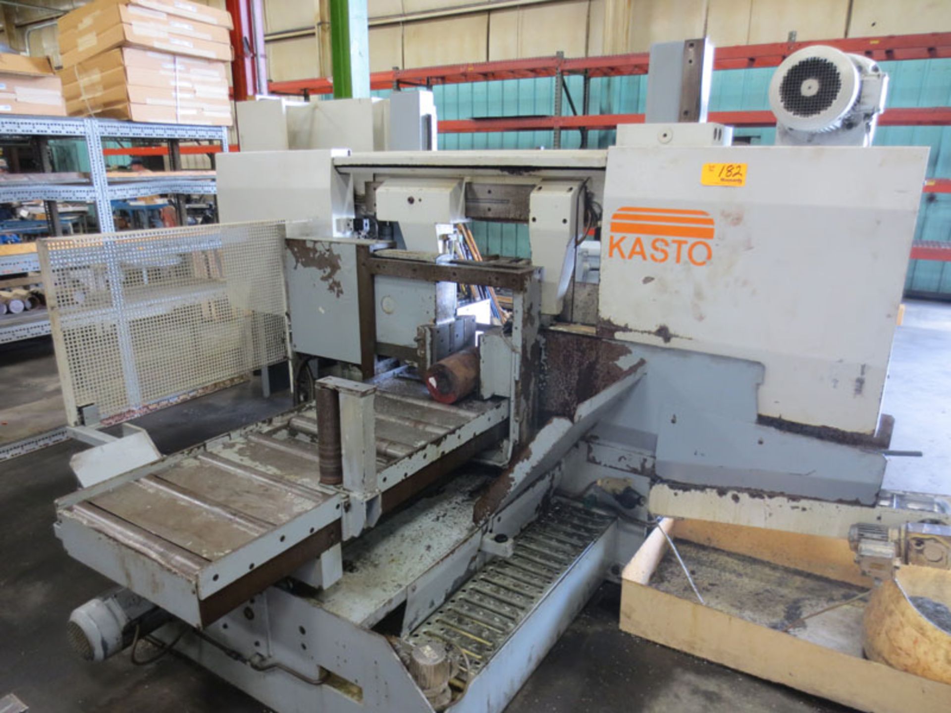Kasto HBA 420AU Automatic Horizontal Bandsaw with approx. 22.5x62” raised roller outfeed and