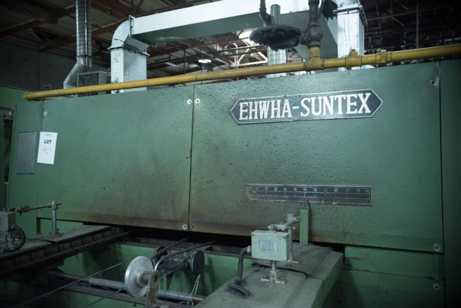 Ehwha Machinery Mfg. Co. Ltd. Tenter Frame Model 8CH-DGH-PHR-2000 SER# 9443 12/94 consisting of: - Image 6 of 16
