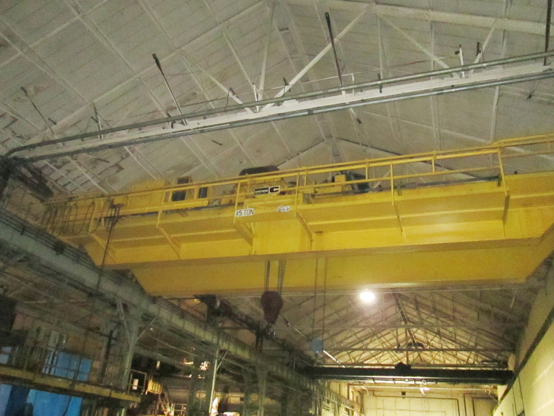 45 Ton Conco Top Riding Double Girder Overhead Bridge Crane, S/N 9164, 45 Ton Bridge, 40 Ton Main - Image 2 of 5