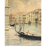 Koszkol Jen? (Dorog, 1868 - Budapest, 1935) - Venice, Canale Grande 50*38 cm, watercolor on paper,