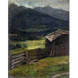 Hungarian painter, first half of the 20th century - Nagybánya landscape 55*44 cm, oil on canvas