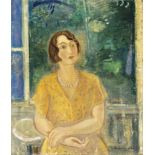 Márffy Ödön (Budapest, 1878 - 1959) - Portrait of a young lady 74*63 cm, oil on canvas, Signed: