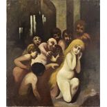 Nagy Dániel Ferenc (Budapest, 1888-1946) - Susanna and the elders 76,5*67,5 cm, oil on canvas,