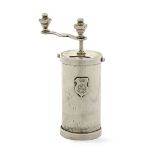 Peppermill Austrian, 1867-1937 hallmark, 800 parts per thousand silver, FS maker\'s mark, crest