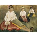 Félegyházi László (Szatmárnémeti, 1907 - Debrecen, 1986) - Girls in folkwear, 1930 60*80 cm, oil