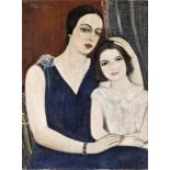 Kliené Róna Klára (Pécs, 1901 - Budapest, 1987) - Mother with child, 1931 81*60 cm, oil on canvas,