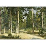 Kacziány Aladár (Cserhátsurány, 1887-Budapest, 1978) - Forest detail 67*93 cm, oil on canvas,