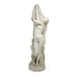 Pierre Marie Fr. Ogé (Saint-Brieuc, 1849 - Párizs, 1912) - Nymph m: 75 cm, unglazed porcelain,