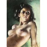 Fried Pál (Budapest, 1893 - New York, 1955) - Female nude 70*50 cm, pastel on cardboard, Signed: