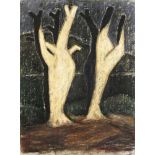 Járitz Józsa (Budapest, 1893-1986) - Trees and shadows 62*46 cm, pastel on paper Járitz Józsa (