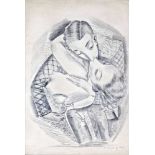 Molnár C. Pál (Battonya, 1894 - Budapest, 1984) - Lovers 46*31 cm, lithograph on paper, Signed: