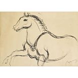 Berény Róbert (Budapest, 1887-1953) - Horse 22*32 cm, ink on paper, Signed: Berény Berény Róbert (