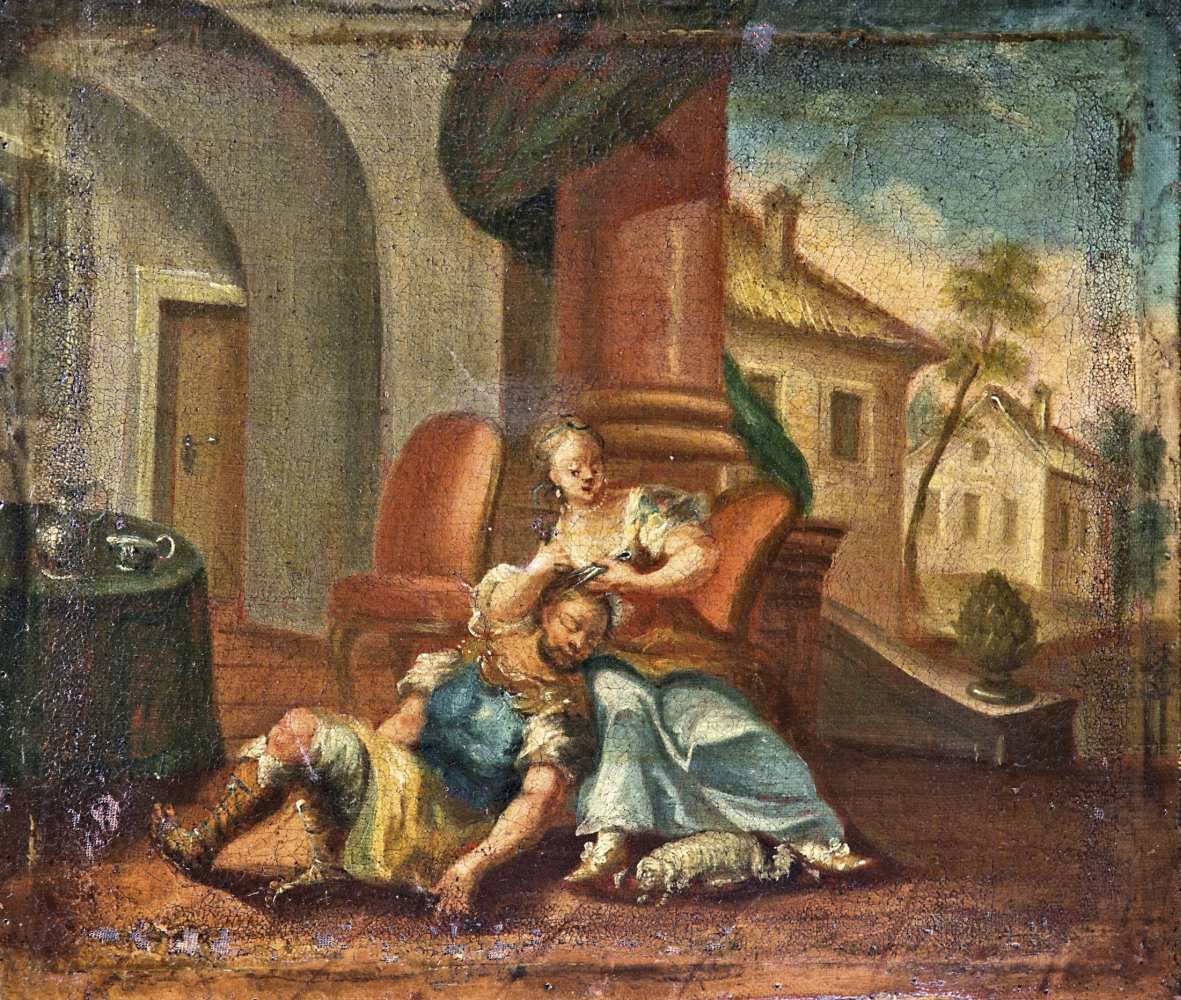 Southern-German painter, first half of the 18th century - Old Testament scenes, 10-piece series 34* - Image 6 of 10