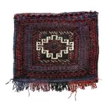 Turkmen-Baluch-bag second half of the 20th century, senneh-knot, damaged, 35*43 cm Turkmenisch-