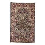 Persian-Kirman-prayer rug around 1890, senneh-knot, with small damages, 214*134 cm Persisch-Kerman-