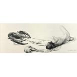 Richard Müller (Tschirnitz, 1874 - Drezda, 1954) - Die Pein, 1902 21*52,5 cm, Lithographie auf