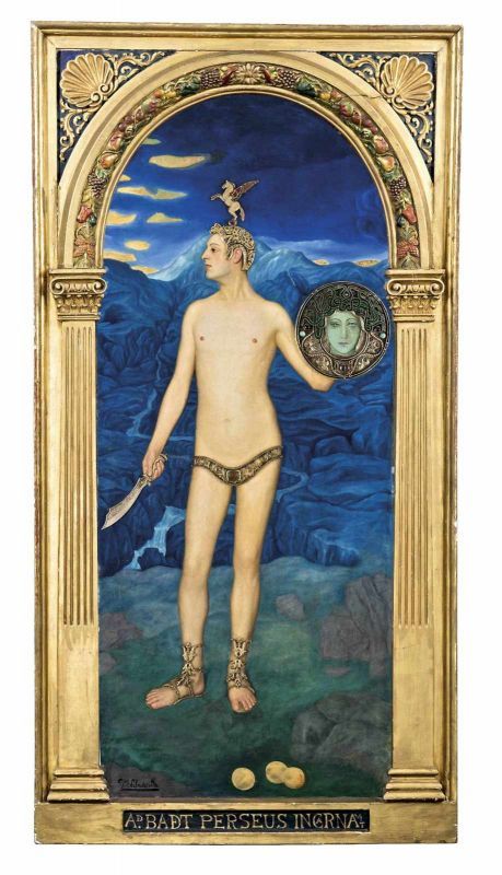 Miguel Antonio Viladrich Vila (Torrelameu, 1887 - Buenos Aires, 1956) - Perseus 121*52,5 cm,