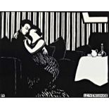 Felix Vallotton (Lausanne, 1865 - Párizs, 1925) - Lüge, (1897) 33*42 cm, Lithographie auf Papier,