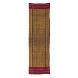 Ikat Khmer, um 1900, gewobene Seide, 292*85 cm Ikat Khmer, around 1900, hand-woven silk, 292*85 cm