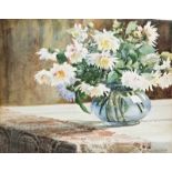 Barabás Reissmann Gizella (Budapest, 1893 - 1985) - Blumenstilleben 44*57 cm, Aquarell auf Karton,