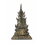 Buddha Thailand, Mitte des 19. JH, vergoldete Bronze, m: 16 cm Buddha Thailand, middle of the 19th
