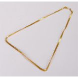 22 carat gold chain, with Chinese marks, chain linked, 45cm long, 8.9 grams