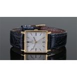 Omega gold plated gentleman's wristwatch, the silvered signed dial with baton hours, automatic, case