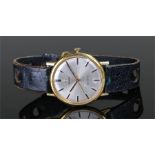 Omega Geneve gentleman's wristwatch, the signed silvered dial with gilt baton hours, manual wound,