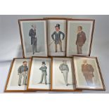 Seven Spy prints, including "The German Ambassador", "L & NWR", "An elder son", "He walked across