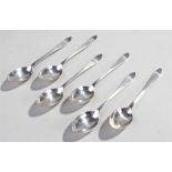 George V  set of six silver spoons, Sheffield 1931, 75 grams