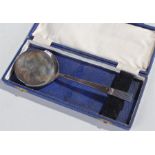 George VI large silver spoon, Sheffield 1942, 132 grams, cased