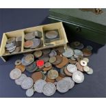 Mixed coins, to include eight pre 1920 Half Crowns, 1935 Crown, together with mixed coinage, (qty)