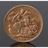 Edward VII sovereign, 1906, St George and the Dragon