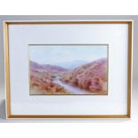 Burleigh Younger, highland scene, pencil signed, framed and glazed