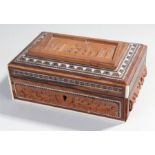 Indian Vizagapatam box, weith bone inlay