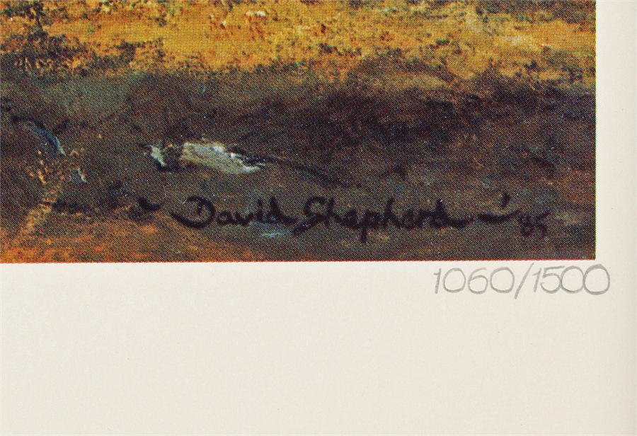 David Shepherd limited edition print, 'Luangwa Evening' pencil signed, 1060/1500 - Image 2 of 2