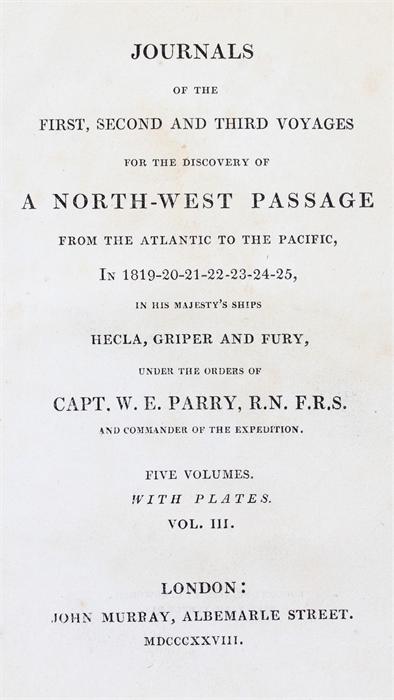 William Edward Parry, Journals of the North West Passage, in 1819-20-21-22-23-24-25, London John - Image 4 of 6