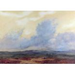 David Waterson 1927, watercolour of the uplands of Angus, signed and dated, 73cm x 52cm excluding