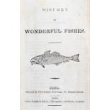 History Wonderful Fishes, 1820, printed by Christopher Bentham, 19 Eustace Street, marble effect