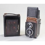Houghtons of London plate camera, together with a Rolleicord f = 7.5cm, (2)