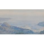 Bessie Percival Johnson, (19th/20th Century) Monti Carlo from La Tunbie, watercolour, 31cm x 18cm