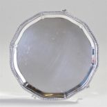 Elizabeth II Silver salver, Sheffield 1945, maker Goldsmiths and Silversmiths Company London, with