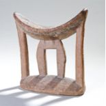 Shona headrest with an arched top, four columns, arched base, 16cm long x 18cm high