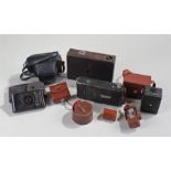 Mixed cameras, to include a Zeiss Ikon, a Steky Sun-Tele, Steky Sub Miniature 'Spy' Camera and