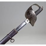 Wilkinson officers sword, the steel etched blade numbered 26915, basket hilt and shagreen grip,