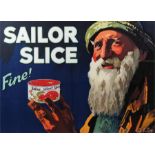 Sailor Slice, 1930's large poster by Septimus Edwin Scott (1879-1965) 100cm x 74cm excluding